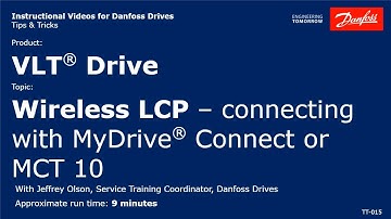 VLT® Drives: Wireless LCP - connecting with MyDrive® Connect or MCT 10