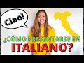 ¿CÓMO PRESENTARSE EN ITALIANO? - FRASES SIMPLES Y ÚTILES