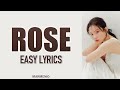 LEE HI &#39;ROSE&#39; Easy Lyrics