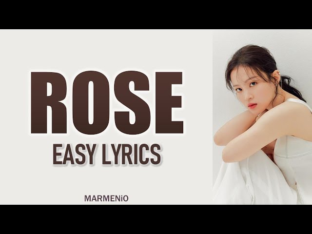 LEE HI 'ROSE' Easy Lyrics class=