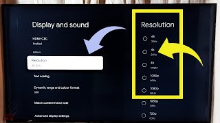 KODAK Smart Google TV : How to Change Screen Resolution 8K, 4K, FULL HD, HD screenshot 5