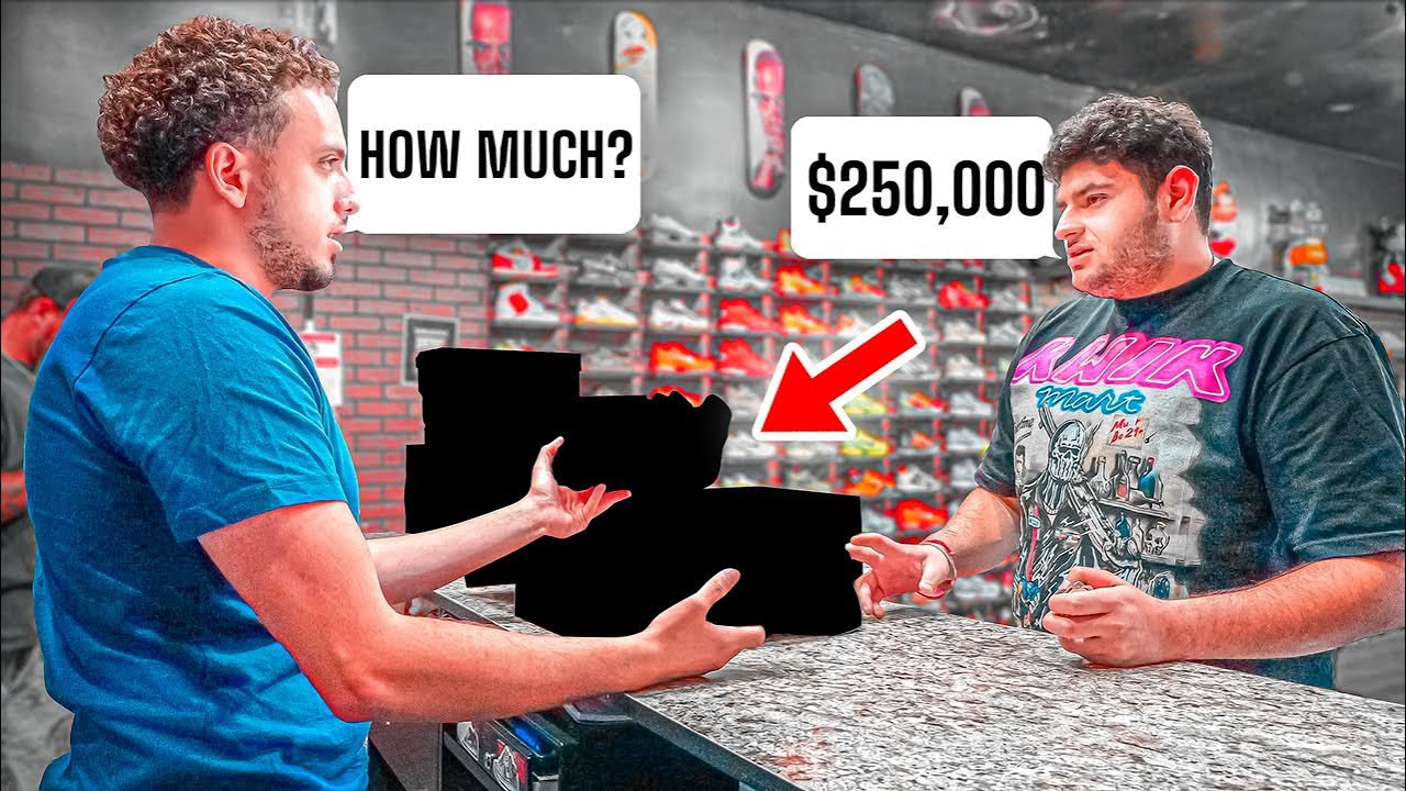BILLIONAIRE WANTS $250,000 FOR RARE SNEAKERS!!! (MUST WATCH)