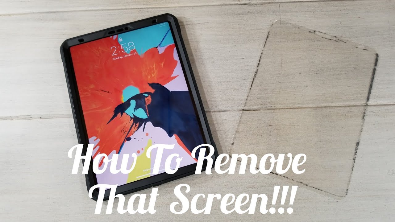 Removing UB Pro Screen/Tempered Glass Fit Test for iPad Pro 11"...