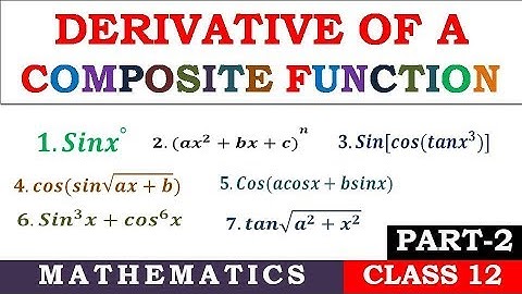 Derivative of a Composite Function (Part-2)