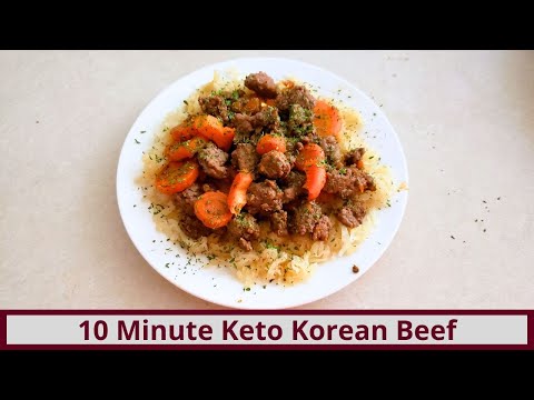 10 Minute Keto Korean Beef (Nut Free and Gluten Free)