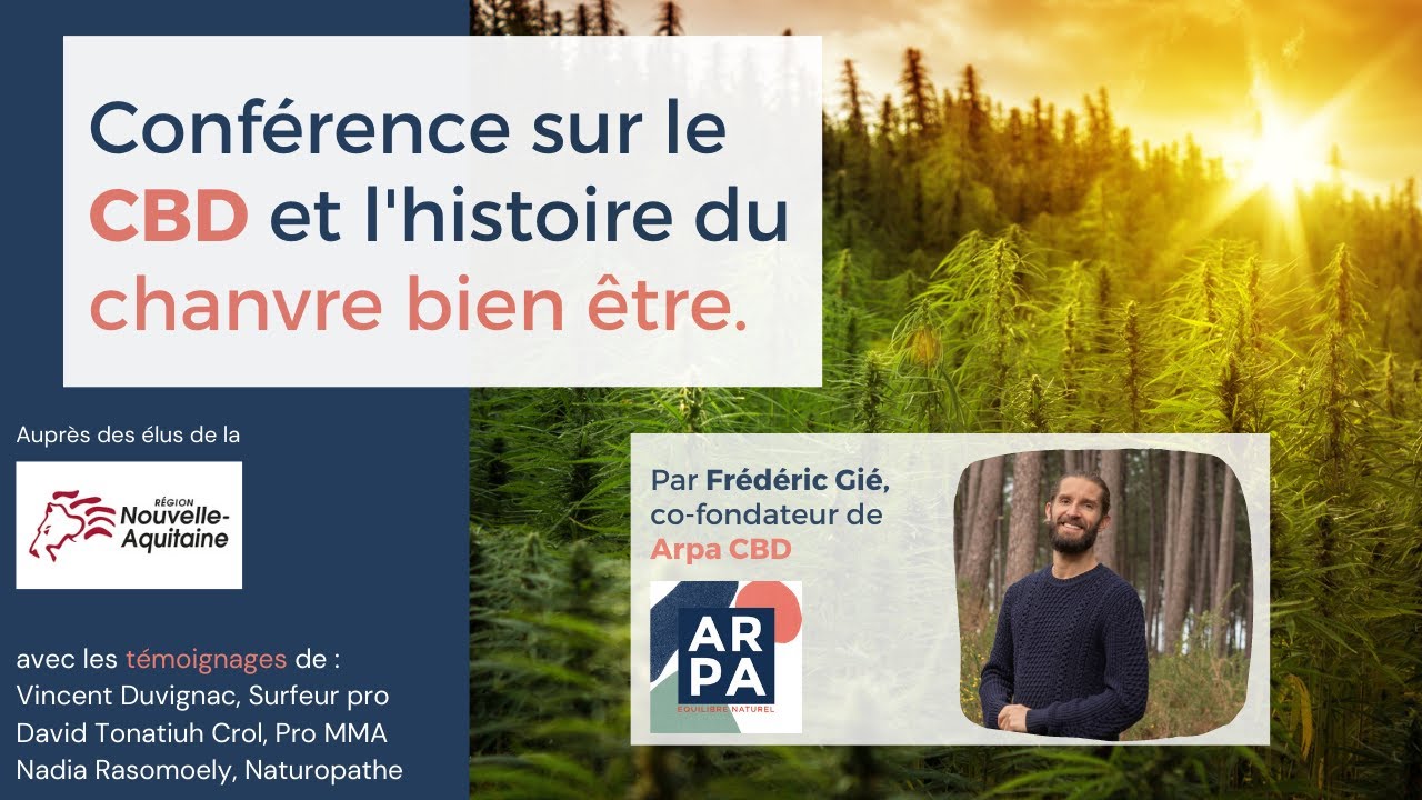 Conférence sur le CBD au conseil Régional de Nouvelle Aquitaine