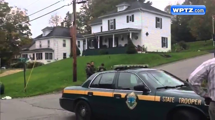 Raw Video: Authorities on West Main Street, Newport, Vt.