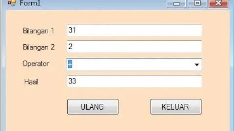 Membuat aplikasi untuk menghitung angka dengan menggunakan visual studio 2010 (VB 2)