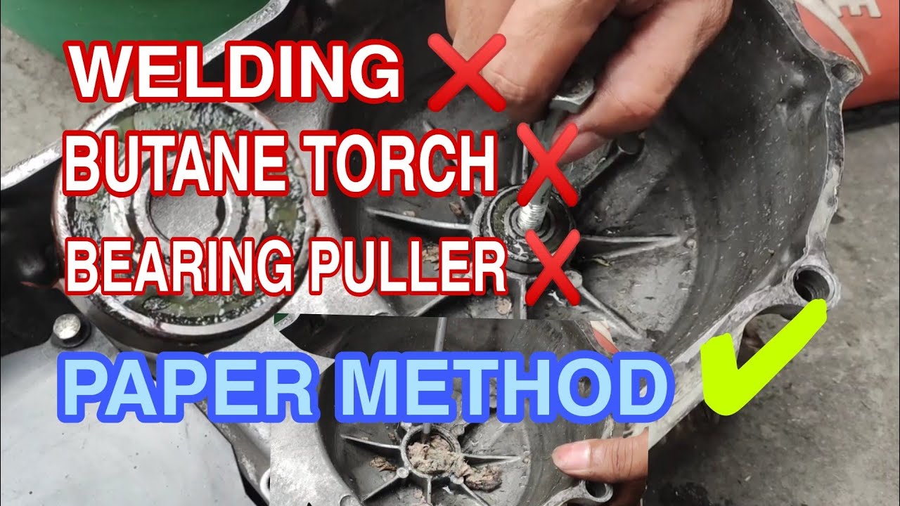 PAANO MAGPALIT NG CRANKCASE BEARING (PAPER METHOD)