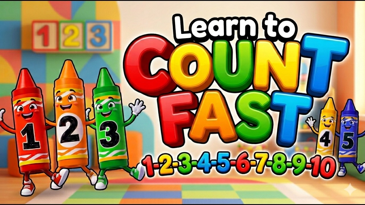 Learn Numbers 1–10 FAST! | Fun Counting for Babies & Toddlers l Numbers ...
