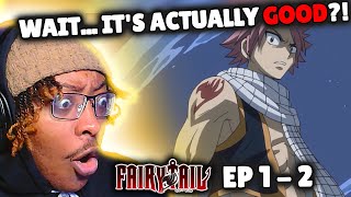 FIRST TIME REACTION to FAIRY TAIL Episode 1 - 2