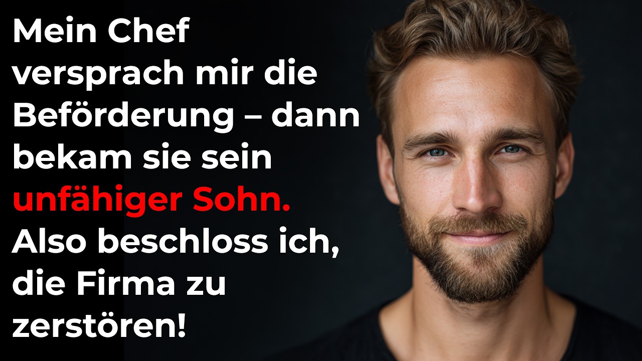 Mein Chef versprach mir die Beförderung – dann bekam sie sein unfähiger Sohn. Meine Rache war…