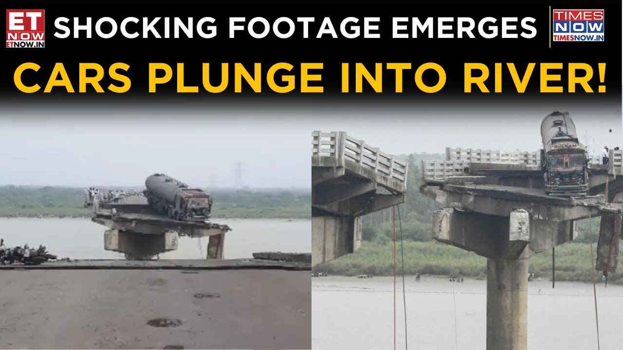Bridge Collapses in Gujarat, Shocking Video Shows Vehicles Falling Into River, Watch | Top News