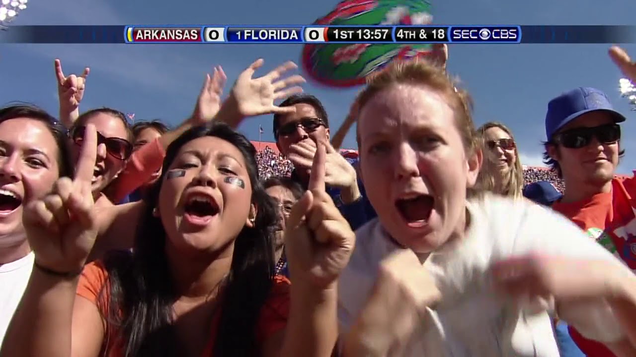 2009 10 17 NCAAF Arkansas at Florida YouTube