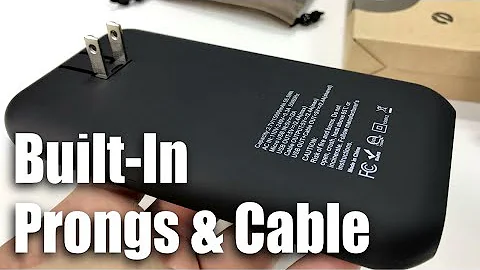 15000mAh Portable Power Bank with Built-In Wall Outlet Prongs and Lightning Cable by Heloideo Review