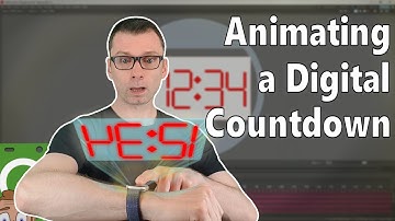 Animating a digital countdown in Tahoma2D (OpenToonz). An exercise in drawing reuse & timeline use
