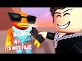 HE HAS FAKE ICE!! DIAMOND TESTING ON ROBLOX VC 😂