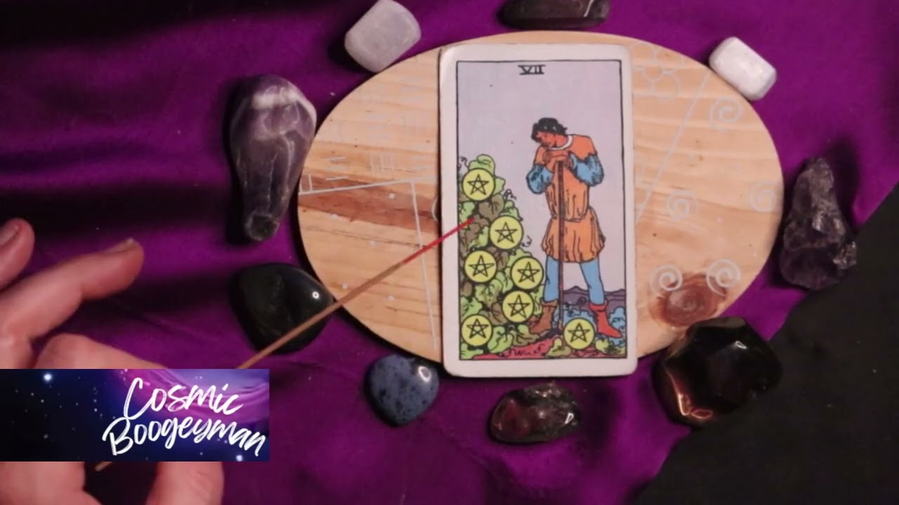 🌱 7 of Pentacles: Embrace Patience & Reflect on Progress ✨ #7ofpentacles #mrcosmic #tarothealing thumbnail