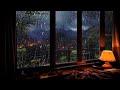 Night Rain on Window and Thunder Sounds for Sleeping