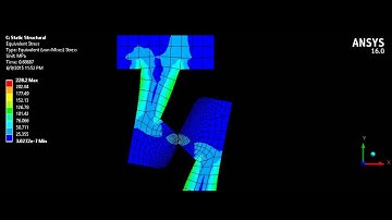 ANSYS Workbench 2D Static Structural FEA of a Steel Snap Lock