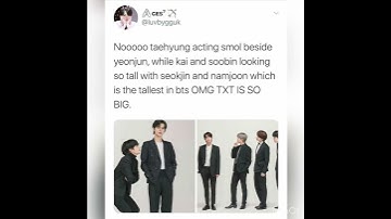 Taehyung acting small infront of txt yeonjun😭💙