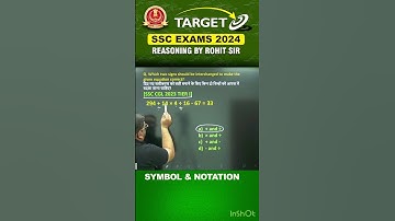 MATHEMATICAL OPERATION | REASONING BY ROHIT SIR | #shorts #ssc #ssccgl #reasoning #radianmensa