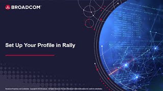 Set Up Your Profile in Rally