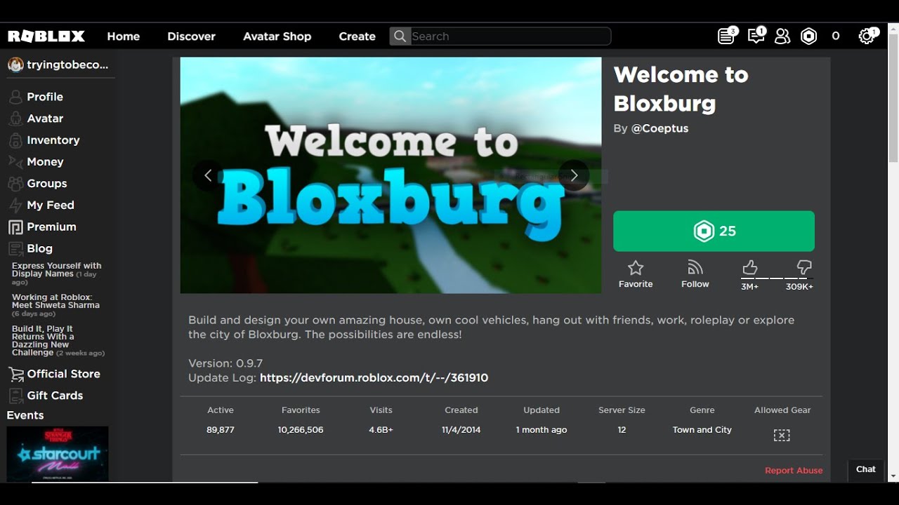 Wow Welcome to bloxburg is finally free! Anybody who plays it doesn't need  25 robux anymore! : r/GoCommitDie