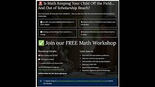 🎓 Is Math keeping your child from playing sports or earning scholarships?