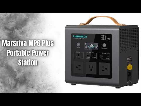 Marsriva MP6 Plus Portable Power Station Review | 512Wh LiFePO4 + 600W Power Station!