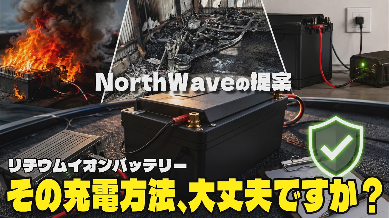 【閲覧注意】リチウムイオンバッテリー火災から学ぶ安全な取扱い方法【魚探エレキマニュアル】琵琶湖バス釣り　バスボート　bassfishing　ノースウェーブ　northwave