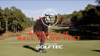 How to play from a sidehill lie