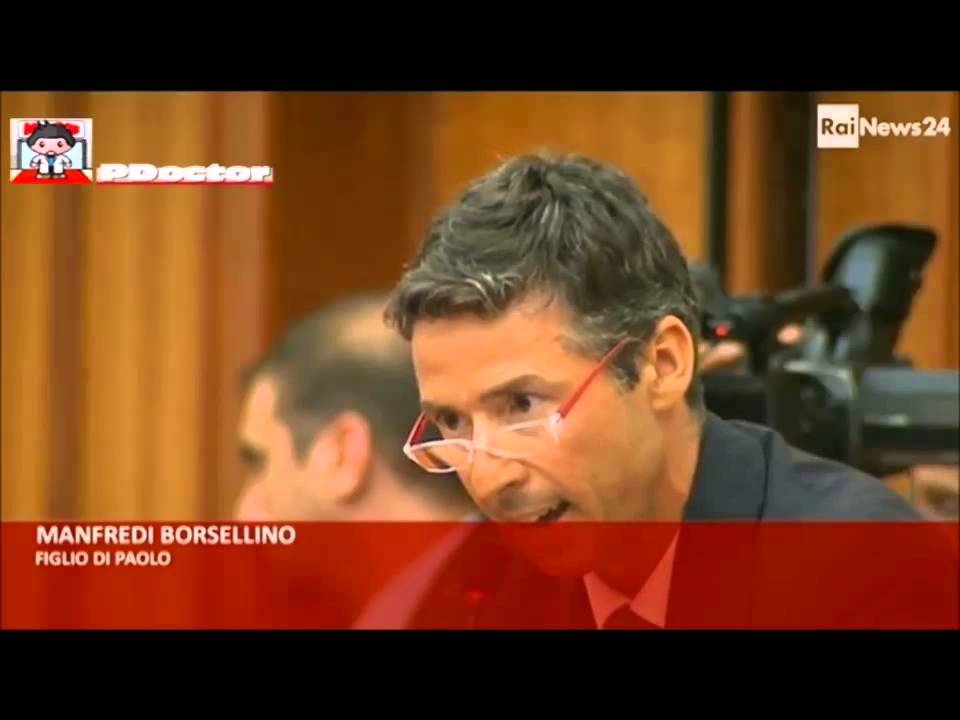 Manfredi Borsellino parla davanti al Presidente Mattarella