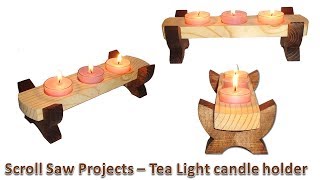 Scroll Saw Projects - Tea Light Candle Holder