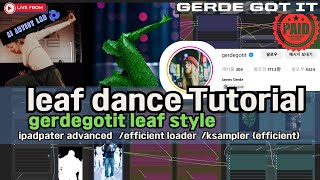 Leaf dance workflow (James Gerde style tutorial) comfyui animatediff