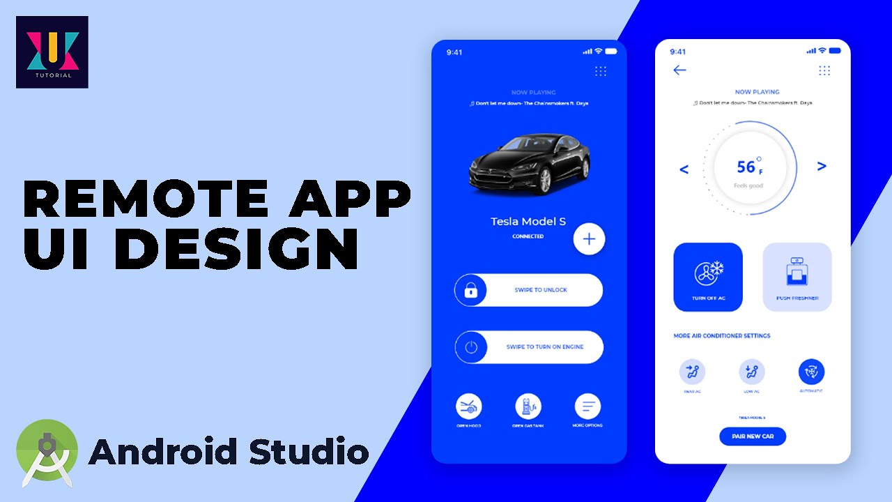 Android Ui Design Tutorial | Car Remote App Ui Design | Uiux Tutorial -  Youtube