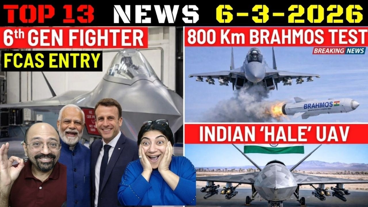 Indian Defence Updates : 6th Gen Fighter Entry,Brahmos-A Test,Su-30 Crash,M88 Assembly,New HALE UAV