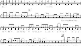 Ashlee Simpson-La La | Drum Score, Drum Sheet Music