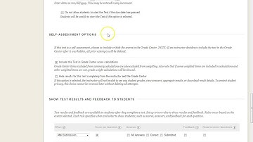 Creating & Configuring a New Blackboard Test