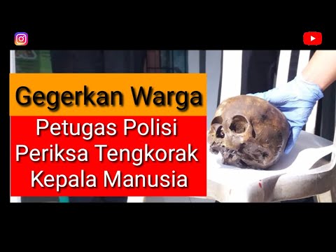POLISI SELIDIKI TENGKORAK KEPALA MANUSIA