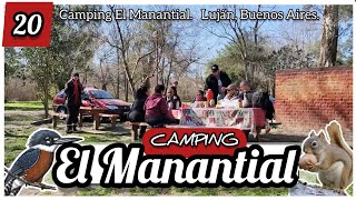 #Camping EL MANANTIAL, Luján, Bs As. a 74km de CABA. Vimos Ardillas y Aves en el Río Luján!