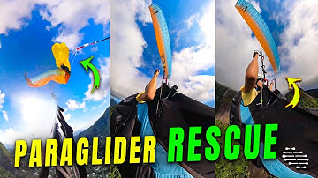 Paraglider Uses Reserve Parachute and Lands in a Tree