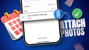 How to Attach Photos To The Calendar Event On iPhone | Add Photos on iOS Calendar Events