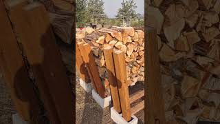 nice way to stack firewood