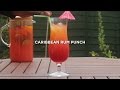 FRUITY Caribbean RUM PUNCH recipe! Made EASY!