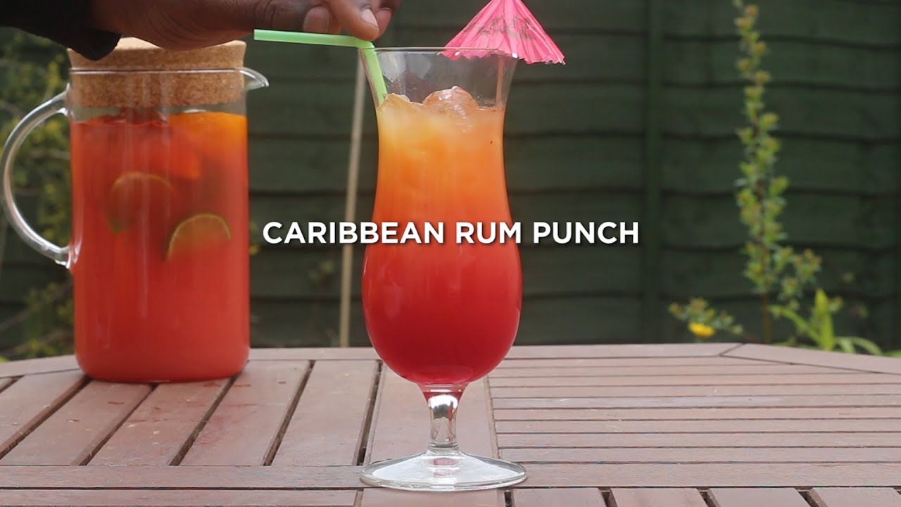 FRUITY Caribbean RUM PUNCH recipe! Made EASY! - YouTube