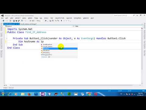 How to find IP Address of Host in VB NET 2012