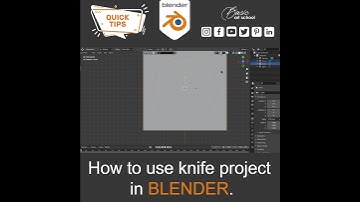 How to use knife project tool in blender #Shorts