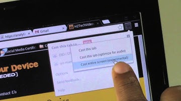 Chromebook - How to Wirelessly Mirror Screen to TV (with Chromecast)​​​ | H2TechVideos​​​