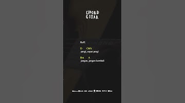 Chord Gitar Cokelat - Pergi #shorts